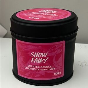 Lush Snow Fairy Scented Candle - Pink & Black Tin